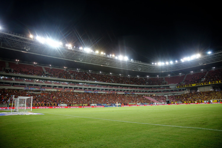 Torcida do Sport no jogo Sport x Fortaleza, na Arena de Pernambuco, pela Copa do Brasil 2024