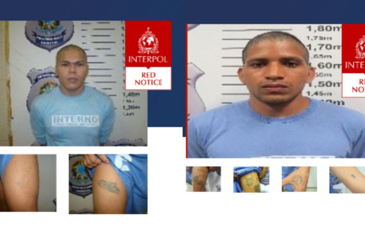 Rogério da Silva Mendonça (Tatu) e Deibson Cabral Nascimento (Deisinho) estão em lista vermelha da Interpol