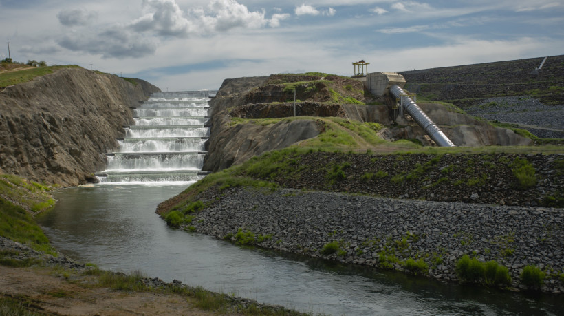 &Aacute;guas do Rio S&atilde;o Francisco na barragem de Jati, no Cear&aacute;