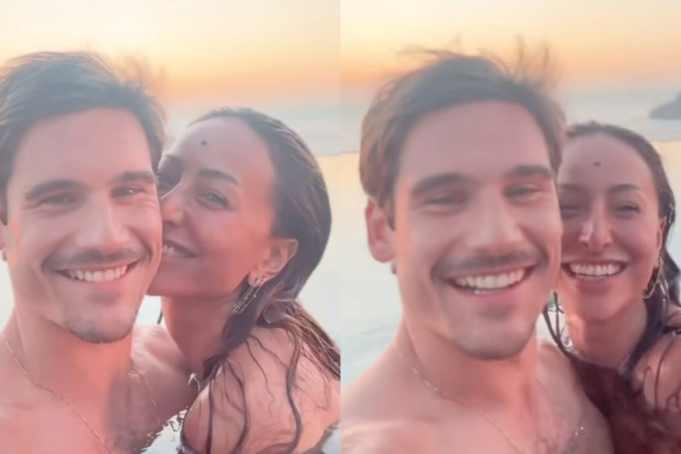Nicolas Prattes e Sabrina Sato posaram juntos em vídeo publicado no Instagram