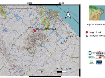 Tremores de terra em Maranguape tiveram magnitudes de 1.0 a 1.8 na escala Richter (mR) 