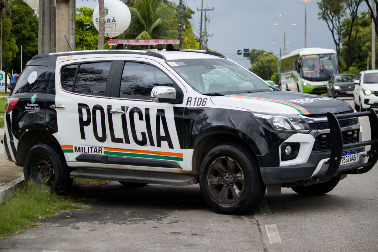 Imagem de apoio ilustrativo. Viatura da Polícia Militar do Ceará