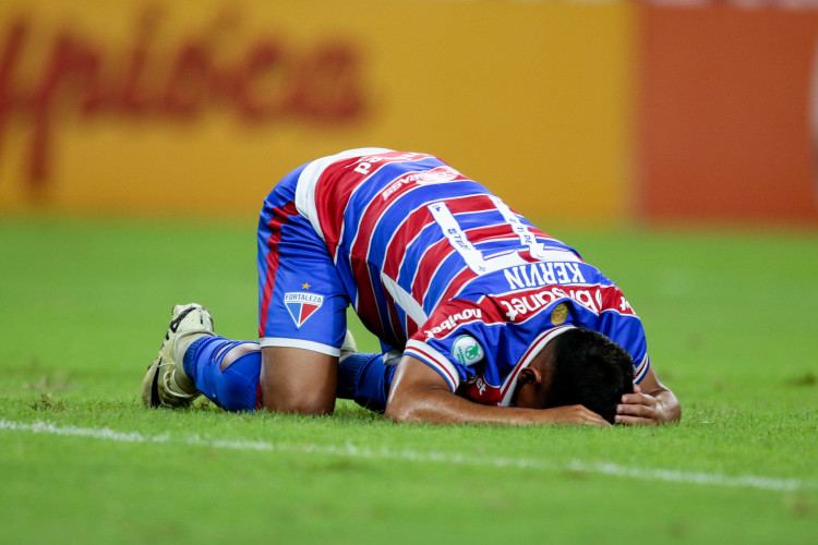 FORTALEZA, CEAR&Aacute;, BRASIL, 10-03-2024: Kervin. Fortaleza x Maracan&atilde; empatam de 1 a 1 pelo Campeonato Cearense na Arena Castel&atilde;o. (Foto: Samuel Setubal)