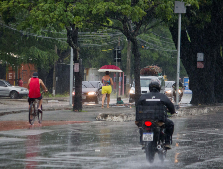 O município de Camocim registrou nesta quarta-feira, 27, chuvas fortes com precipitação de 150 mm 