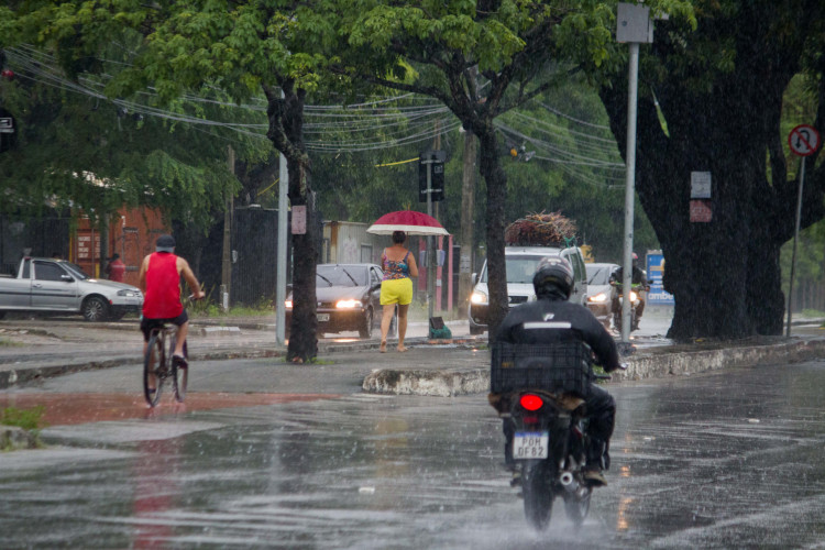 O município de Camocim registrou nesta quarta-feira, 27, chuvas fortes com precipitação de 150 mm