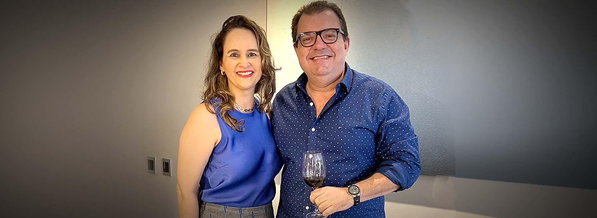  Até 120  anos!Adriana Miranda e Fernando  Férrer, ambos   das águas de  março
 (Foto: Marcus Lage)