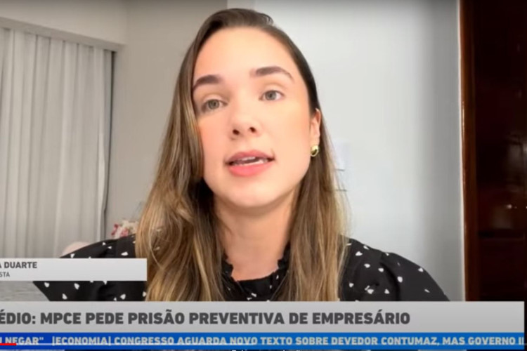 A nutricionista Larissa Duarte foi vítima de importunação sexual em elevador em Fortaleza