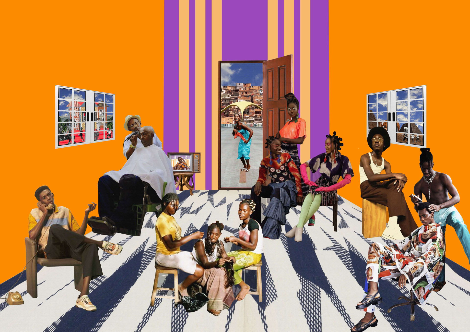 Obra de Alexia Ferreira, vulgo Colagem Negra