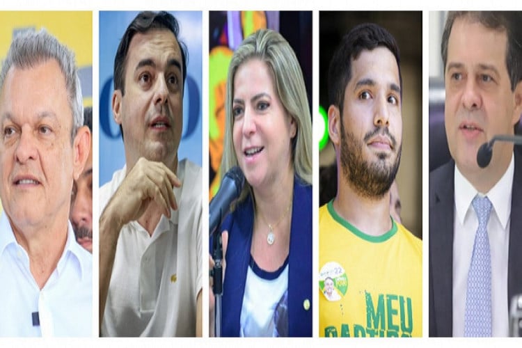 Sarto, Wagner, Luizianne, Fernandes e Evandro são pré-candidatos à Prefeitura de Fortaleza