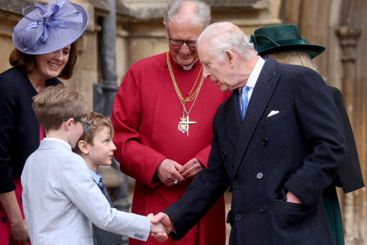 Rei Charles III compareceu à missa de Páscoa, em março deste ano