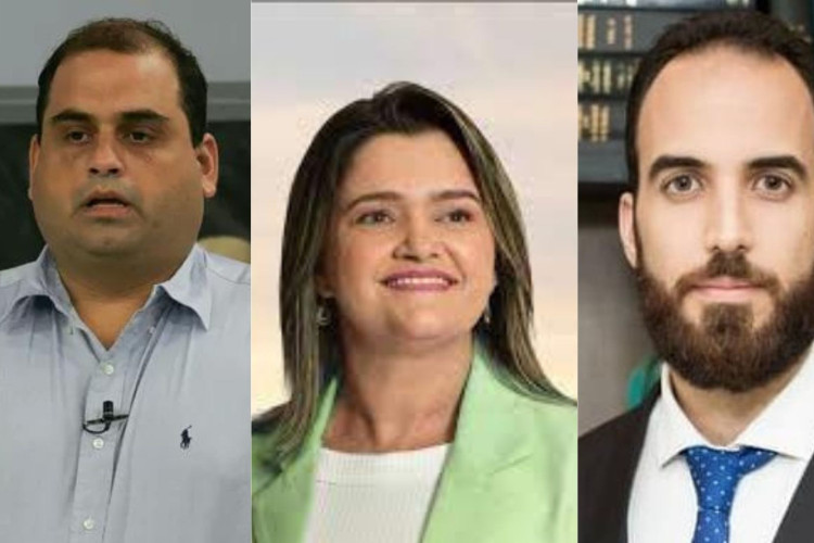 Os secretários executivos: David Rattacaso; Estevão Romcy; Eliane Braz (PSD)