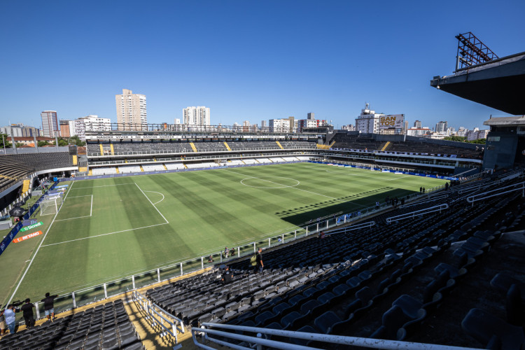 Estádio Vila Belmiro, em Santos