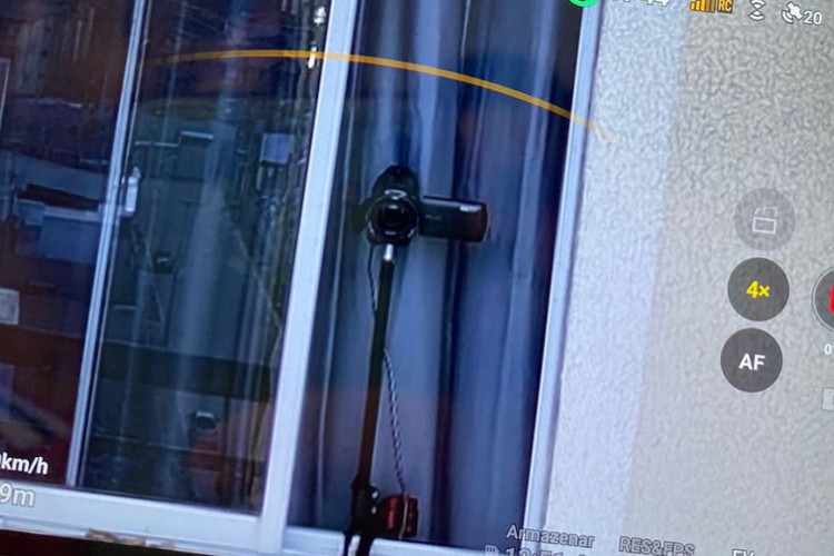 Uma câmera foi flagrada por um drone do Fortaleza antes do treino do clube visando o Clássico-Rei deste sábado, 6