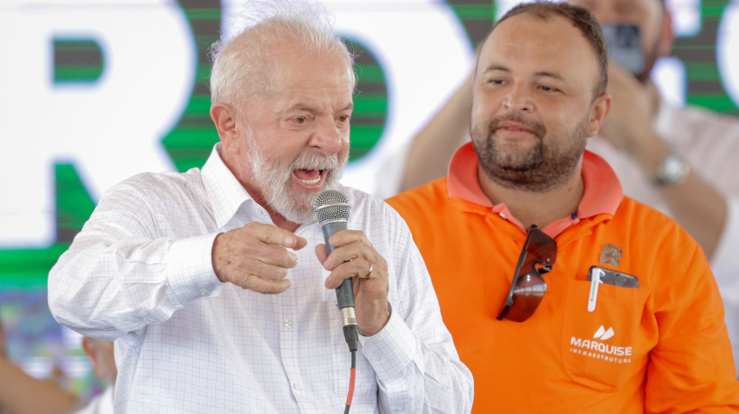 Presidente Lula visita as obras da Transnordestina, no Cariri, nesta sexta-feira, 18