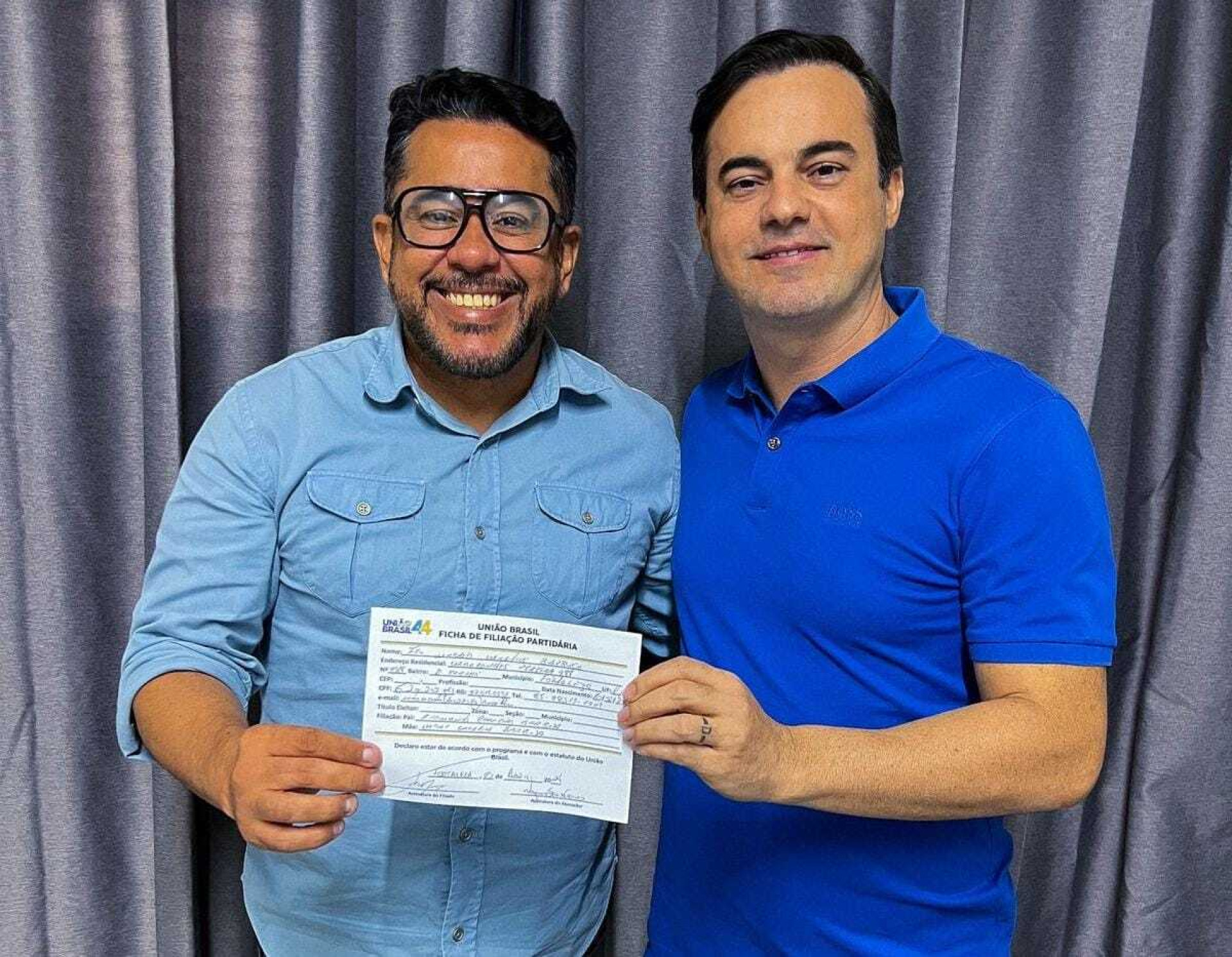 O vereador Márcio Martins se filiou ao União Brasil, partido do pré-candidato Capitão Wagner