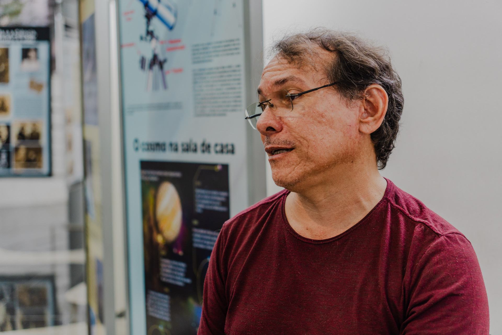 Emerson  Almeida, físico, diretor científico do Museu do Eclipse, em Sobral e professor do curso de Física na Universidade Vale do Acaraú(Foto: FERNANDA BARROS)