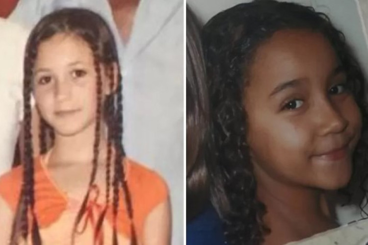 Giovana (na primeira foto) e &Acirc;ngela (na segunda foto)