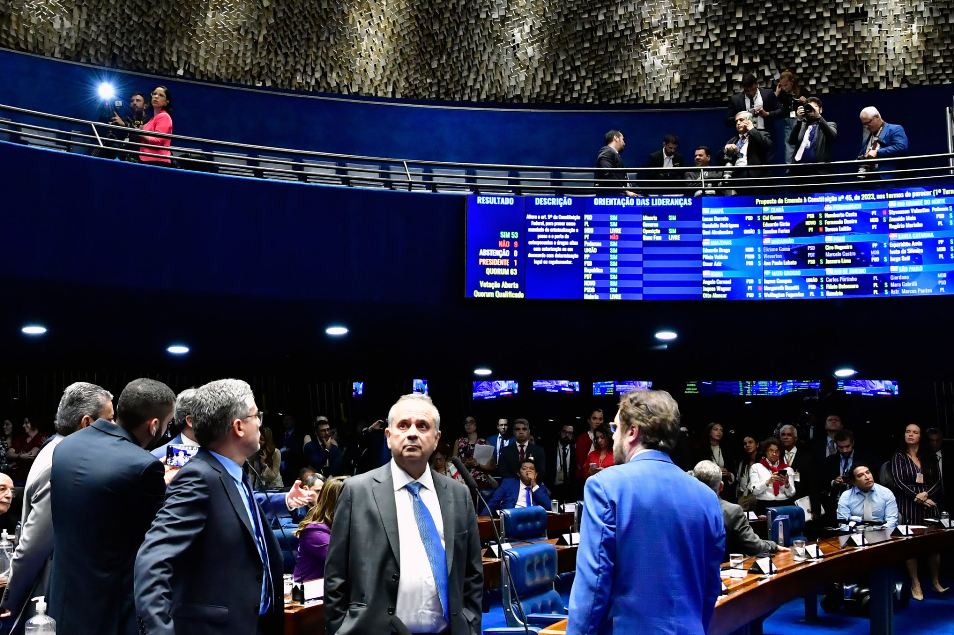 PLENÁRIO do Senado na votação sobre a criminalização da posse de drogas (Foto: Waldemir Barreto/Agência Senado)