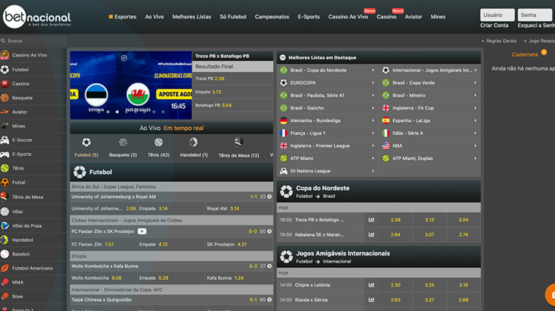 Betnacional apostas esportivas &mdash; Os melhores mercados esportivos 