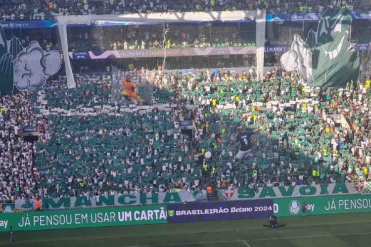 Mosaico da torcida fez referência ao gol de Deyverson, na prorrogação da Libertadores daquele ano. Saiba mais detalhes!