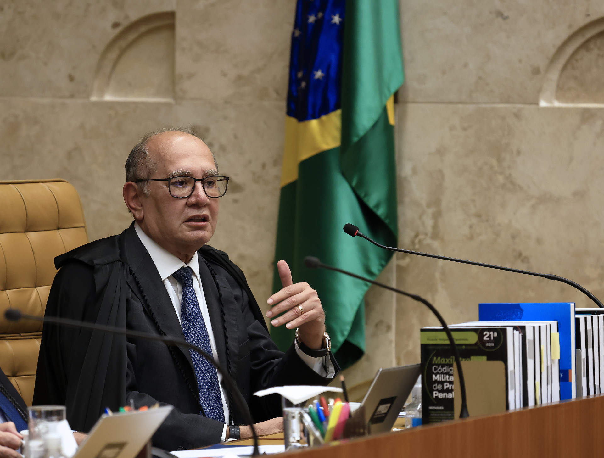 Ministro Gilmar Mendes na sessão plenária.
Crédito para a foto: Rosinei Coutinho/SCO/STF (Foto: Rosinei Coutinho/SCO/STF)