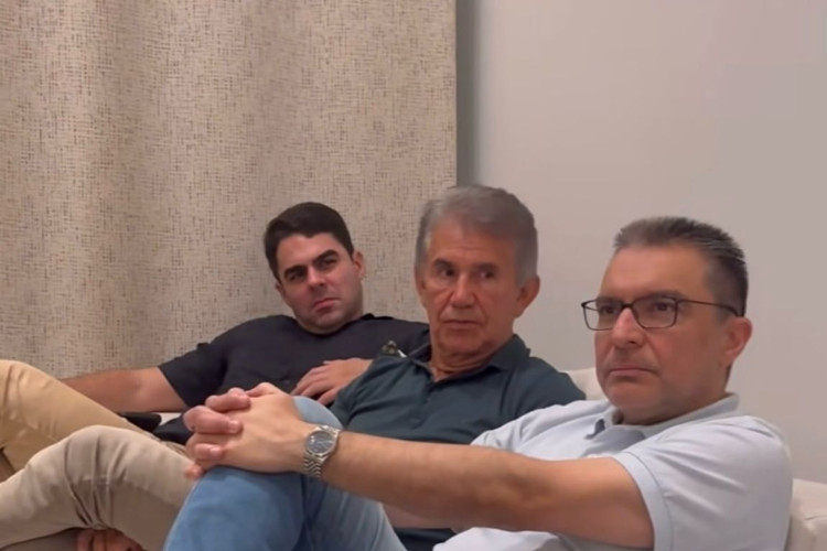 Thiago Mattos, Tom Trajano e Daniel Demétrio: Encontro com Girão(Foto: reprodução instagram )
