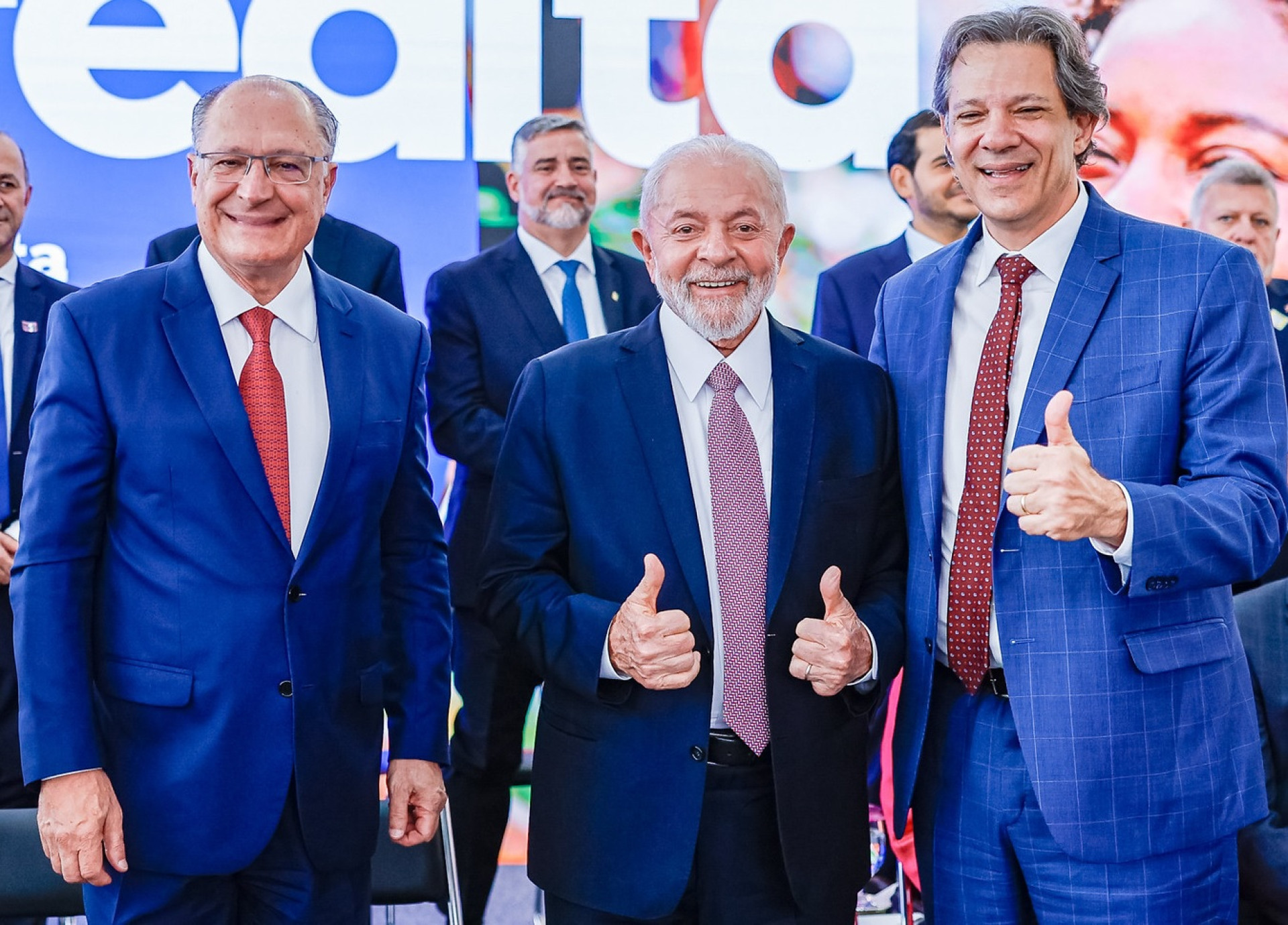￼ALCKMIN, Lula e Haddad: cobrança do presidente aos ministros (Foto: Ricardo Stuckert/PR)