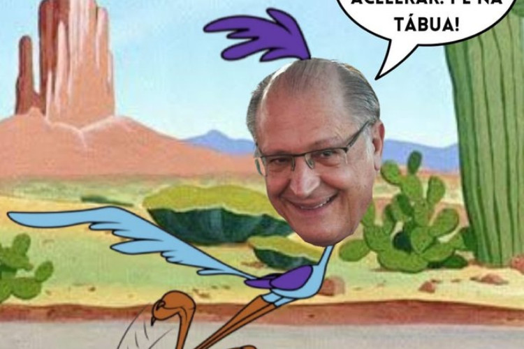 Alckmin postou meme com Papa-Léguas