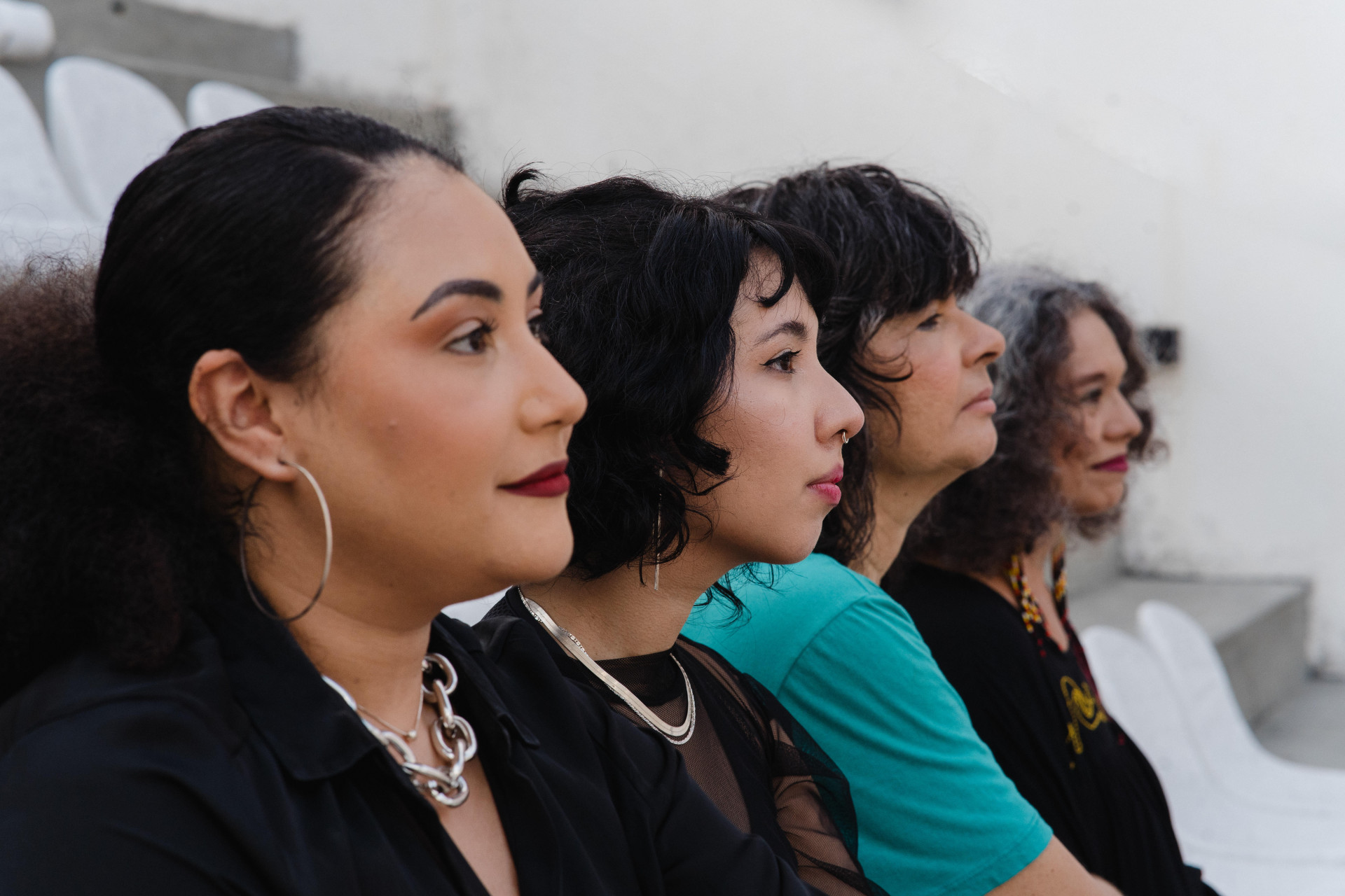 Claudine Albuquerque, Alice David, Mona Gadelha e Marta Aurélia cantam o Massafeira
 (Foto: Ana Raquel / Divulgação)