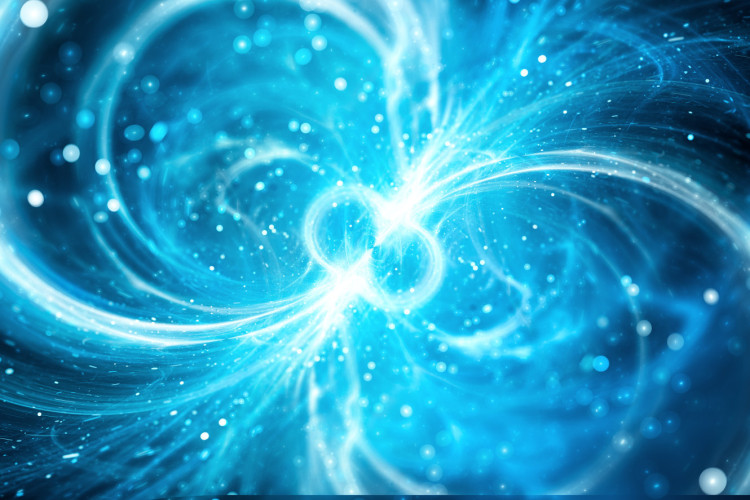 Concepção artística de um magnetar, ou estrela de nêutrons.