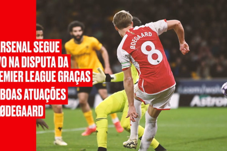 Arsenal aposta em Ødegaard no clássico contra o Tottenham 