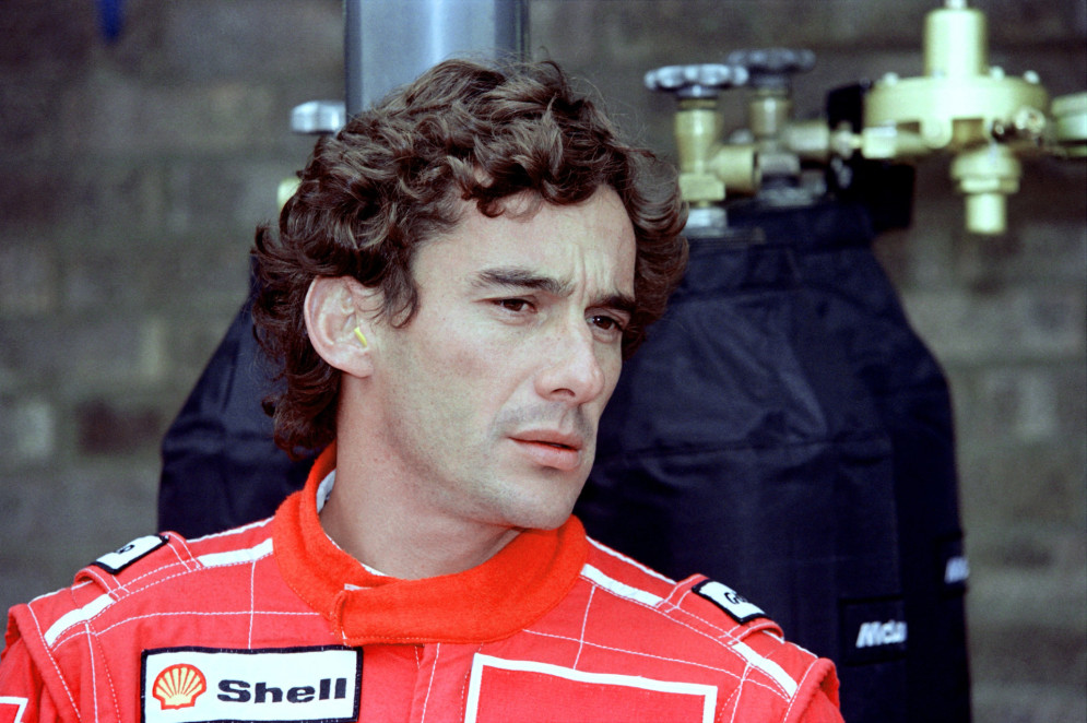 O automobilista brasileiro Ayrton Senna em 1993(Foto: JEAN-LOUP GAUTREAU  AFP)
