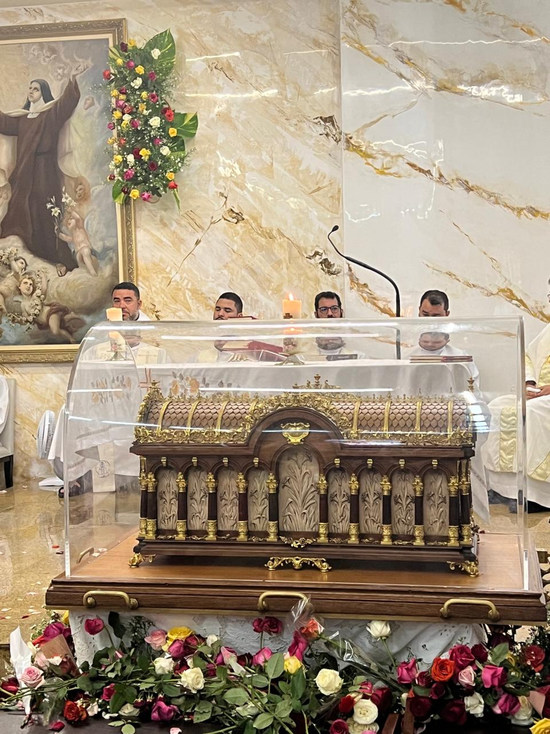 Relíquias chegaram à cidade na última quinta-feira, 25