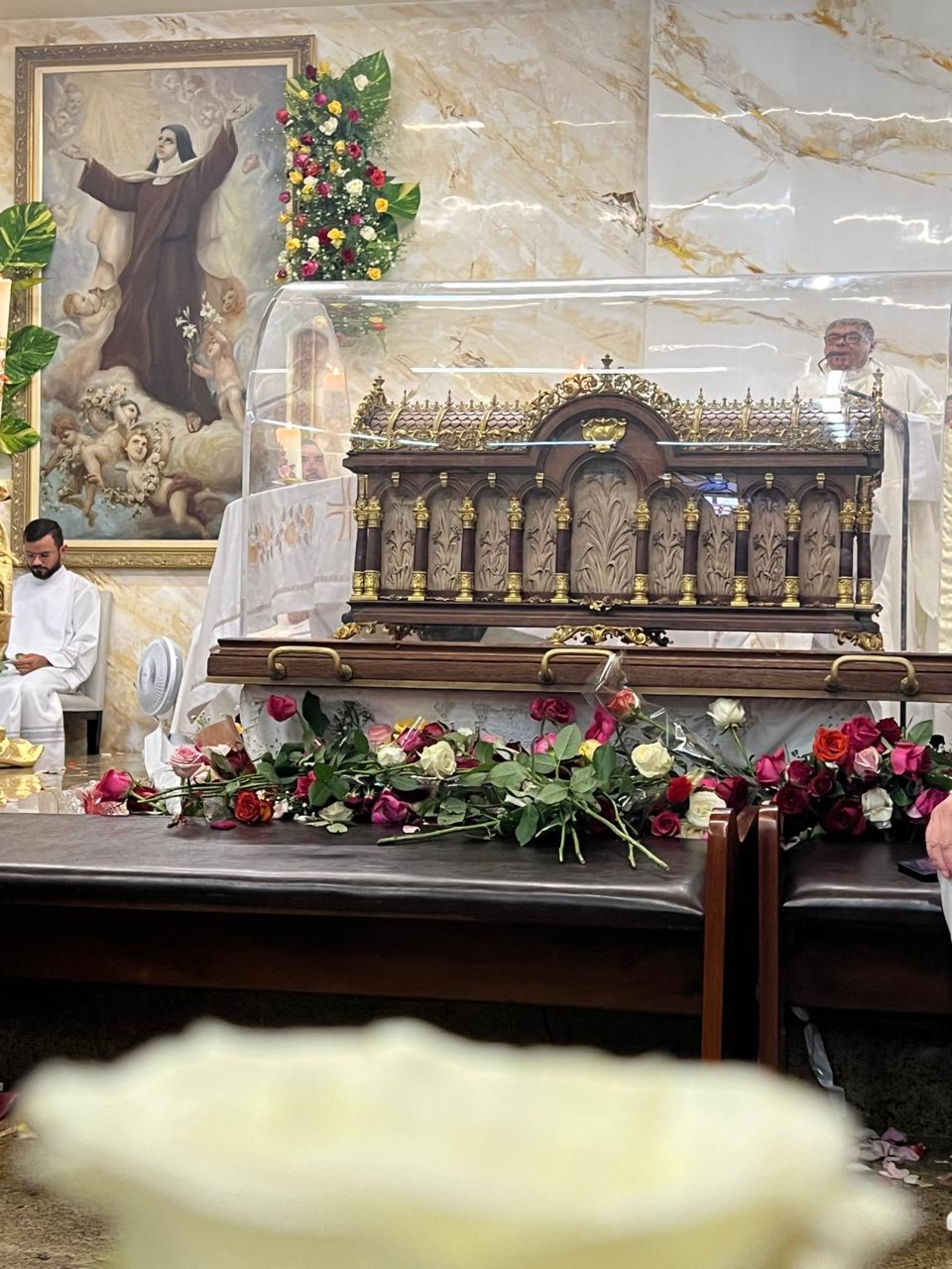 Relíquias chegaram à cidade na última quinta-feira, 25