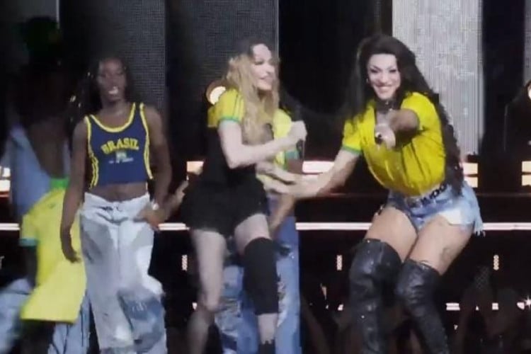 Madonna e Pabllo Vittar apareceram juntas em show no Rio de Janeiro