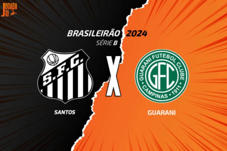 Santos está na briga pela liderança da Série B e mede forças contra o Guarani, que ainda não pontuou no torneio