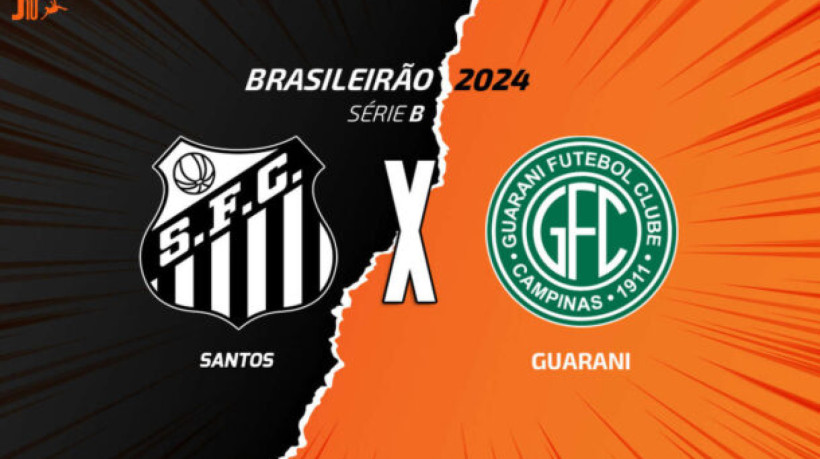 Santos está na briga pela liderança da Série B e mede forças contra o Guarani, que ainda não pontuou no torneio 