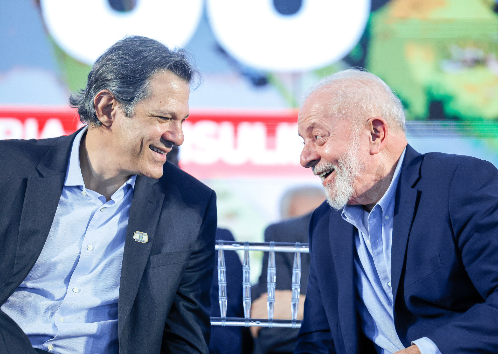 Ministro Fernando Haddad (Fazenda) e o presidente Luiz Inácio Lula da Silva (Foto: Ricardo Stuckert / PR)