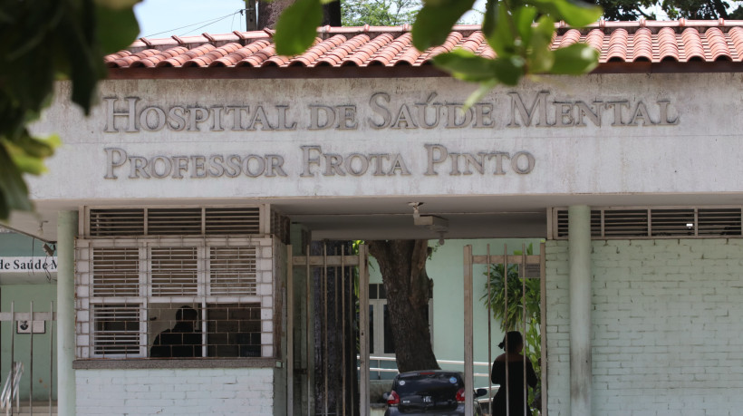 Fachada do Hospital de Saúde Mental Professor Frota Pinto, no bairro Messejana. 