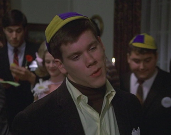 A carreira artística de Bacon já começou nas telonas. Ele estreou no filme de comédia Clube dos Cafajestes (1978).