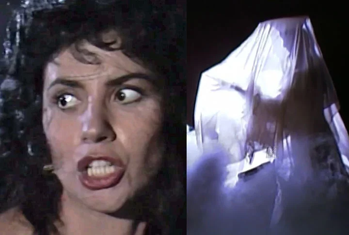 Na reta final da história se tornou público que Laura - papel de Cláudia Alencar -a mulher do capitão Dário -  era quem se fantasiava como a assombração.