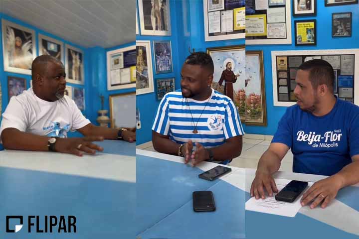 Acho que não tem uma pessoa melhor sendo representante, para representar isso, do que um dos maiores sambistas que nós já tivemos na história, que é o Laíla, completou. O carnavalesco João Vitor Araújo e o diretor de Carnaval Marquinho Marino também apa
