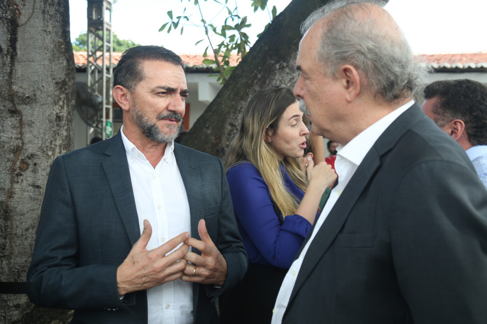 José Roberto (Brisanet) e o presidente do BNDES, Aloizio Mercadante