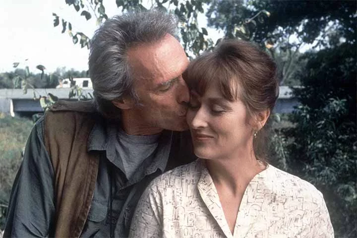 Em 1995, Streep contracenou com Clint Eastwood na história de amor As Pontes de Madison (1995). Baseado no best-seller de Robert James Waller. O filme foi um sucesso de público e arrecadou mais de 70 milhões de dólares só nos Estados Unidos.