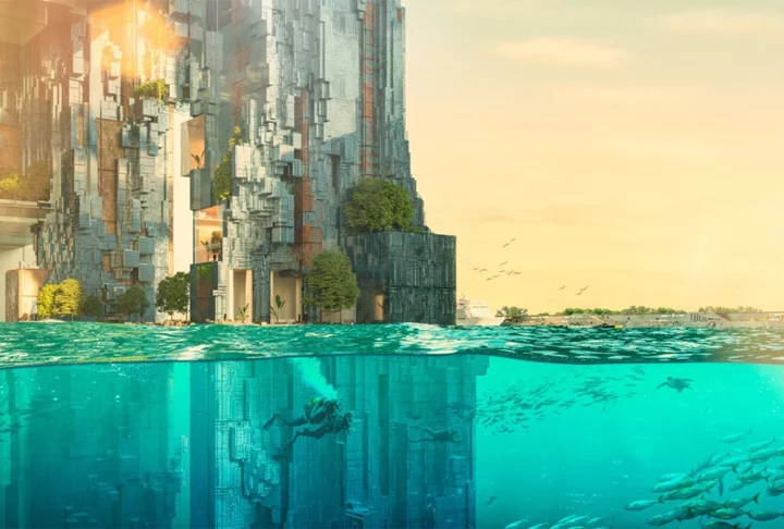 E a água seria fornecida a partir da retirada do sal de água do Mar Vermelho. 