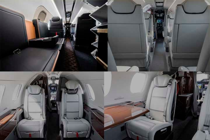 As maiores janelas da classe oferecem iluminação natural abundante na cabine, bem como no banheiro privativo. 