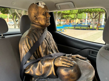 Imagem de Padre Cícero foi removida e levada para restauro em Petrolina 