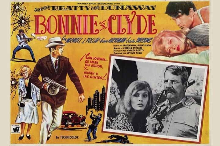 O filme Bonnie e Clyde: uma rajada de balas, de 1967 , dirigido por Arthur Penn e estrelado por Warren Beatty e Faye Dunaway nos papéis principais, foi um sucesso comercial e de crítica. Algo que reavivou o interesse pelos criminosos e os glamourizou com uma aura romântica.