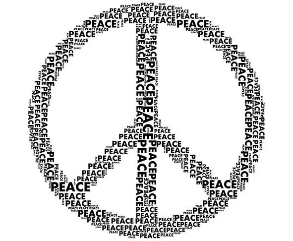 Paz Hippie: Também conhecido como Símbolo da Paz, é o símbolo universal de paz e amor. Foi criado em 1958 pelo artista gráfico britânico Gerald Holtom, como logotipo da Campanha pelo Desarmamento Nuclear, na Grã-Bretanha.
