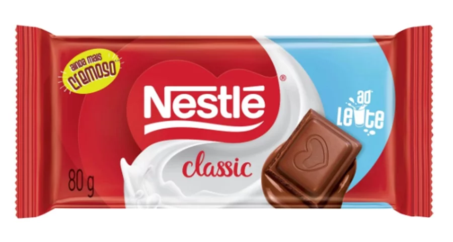 O sexto lugar ficou com o chocolate Nestlé, que, para os jurados, apresentou aroma artificial pouco convidativo, textura um pouco arenosa, que não derrete bem, e doçura elevada. 